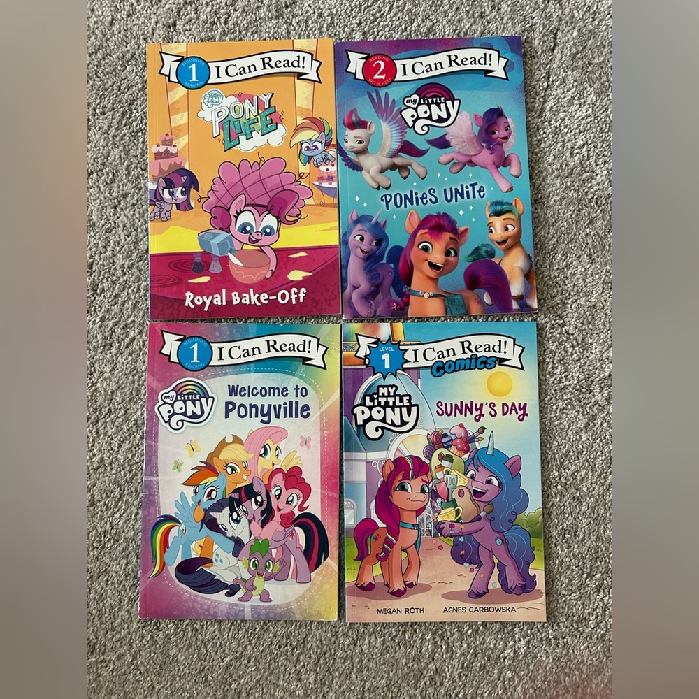 Set of 4 My Little Pony Early Reader books